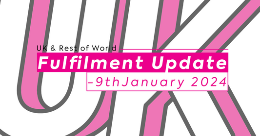 UK & ROW Fulfilment Update - 9th January