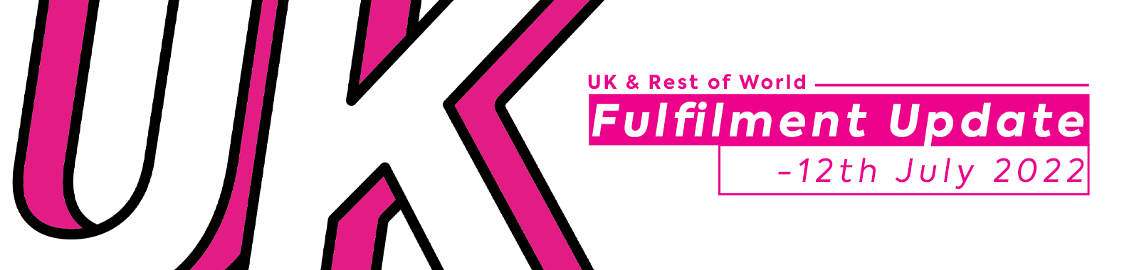 UK & ROW Fulfilment Update - 12th July