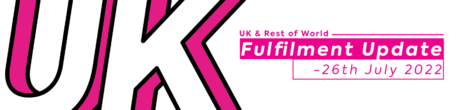 UK & ROW Fulfilment Update - 26th July