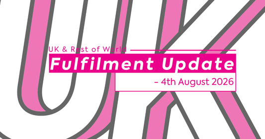 UK & ROW Fulfilment Update - 4th August