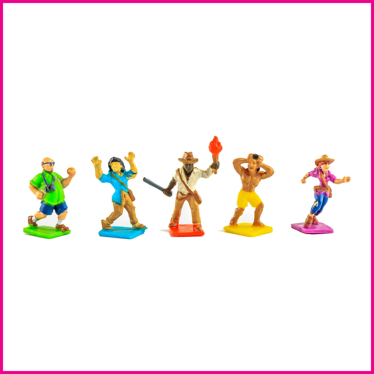 Fireball Island Painted Figures closeup