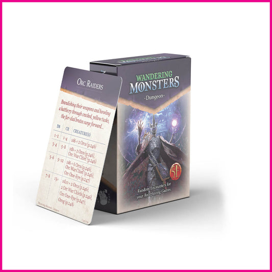 Wandering Monsters Decks - Dungeons (5E)